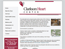 Tablet Screenshot of clarksonheartcenter.nebraskamed.com